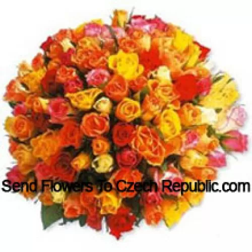 Bunch Of 100 Mixed Colored Roses